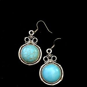 6/$25- Fashion Jewelry- Turquoise Earrings